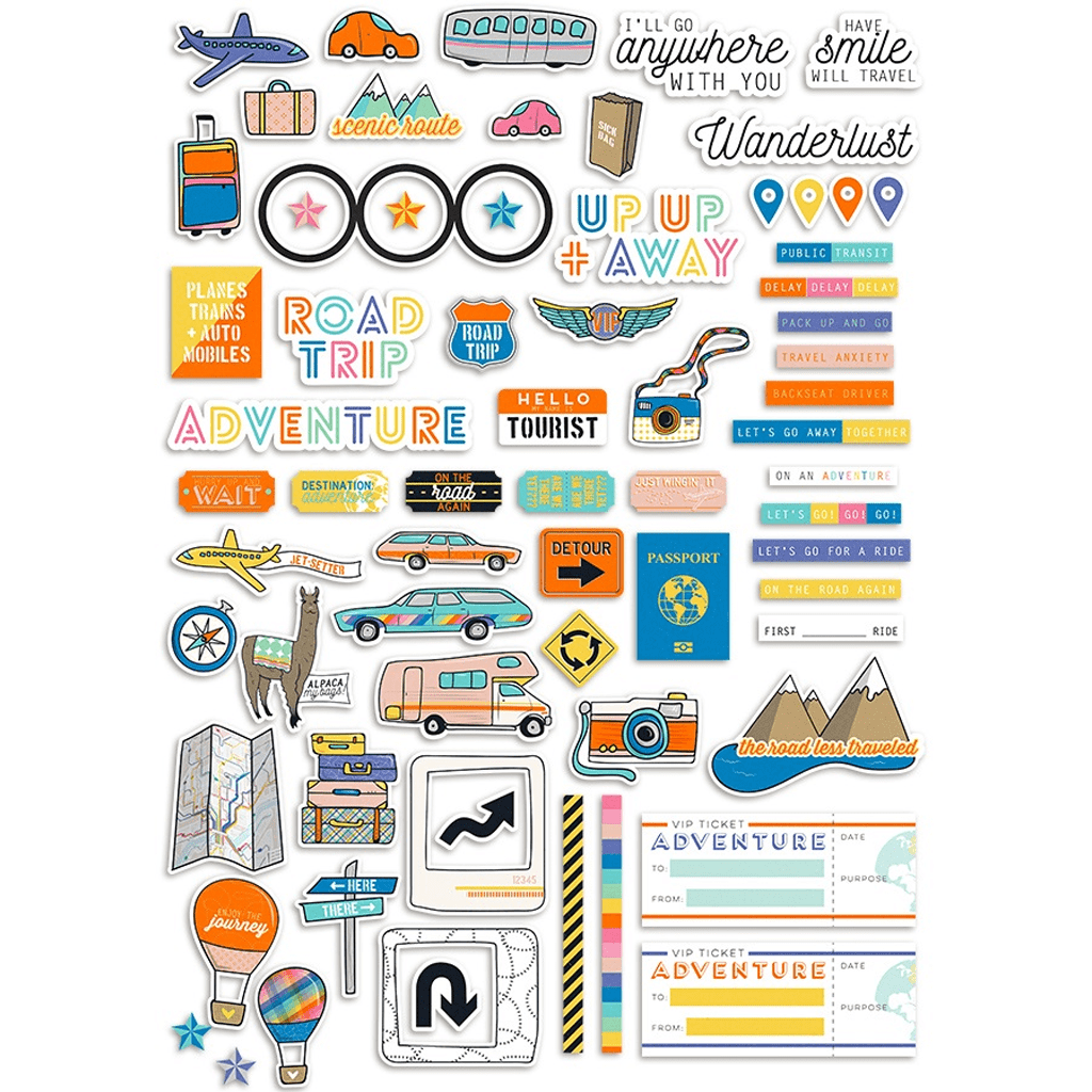 Fancy Pants Design On Our Way Ephemera Die-Cuts