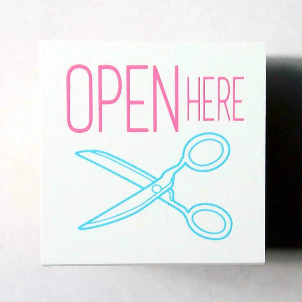 Kodomo No Kao Fun Mail Stamp - Open Here