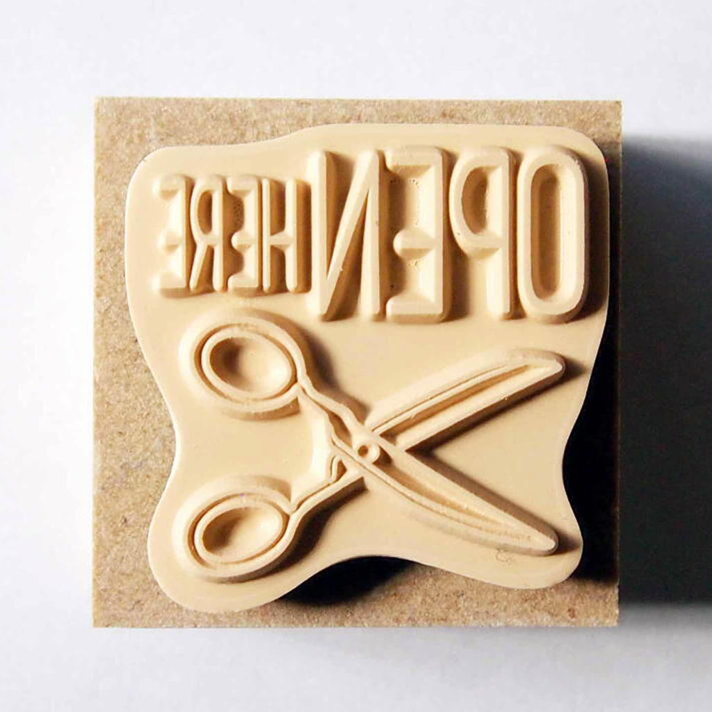 Kodomo No Kao Fun Mail Stamp - Open Here