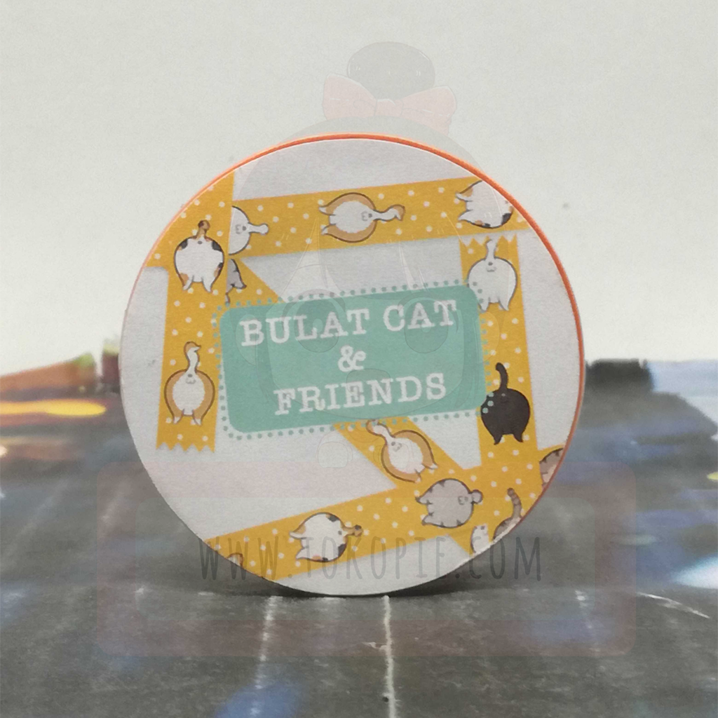 Bulat Cat & Friends Masking Tape - Orange