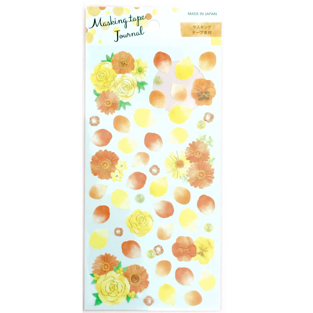 Gaia Masking Tape Journal Sticker Orange Petal
