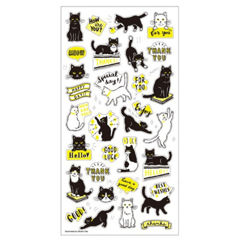 Mind Wave Sticker - Original Design Lightly Cat