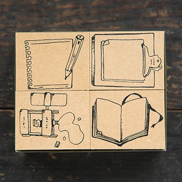 OURS Stationery No.2 Rubber Stamp Set