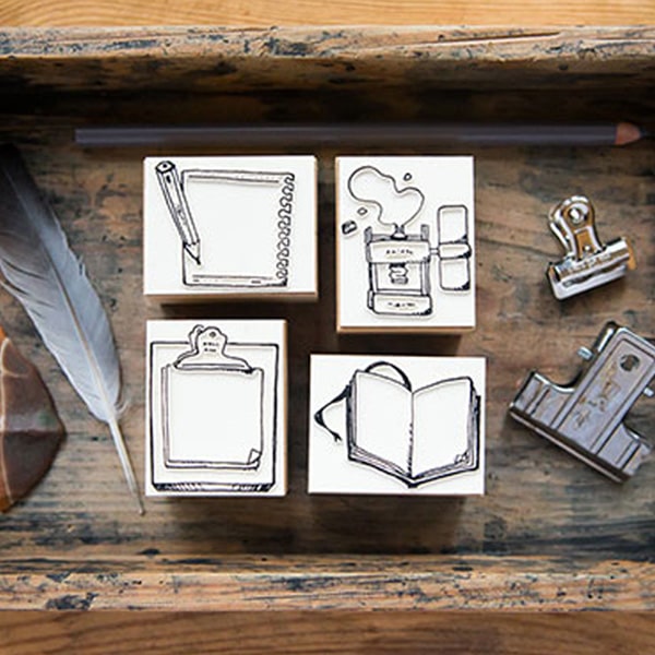 OURS Stationery No.2 Rubber Stamp Set