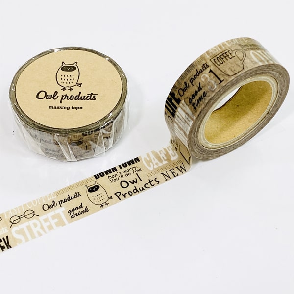 Greenflash Owl Products Masking Tape Typography
