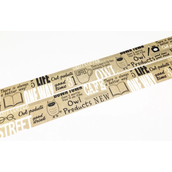 Greenflash Owl Products Masking Tape Typography