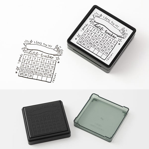 Midori Paintable Stamp Habit Tracker