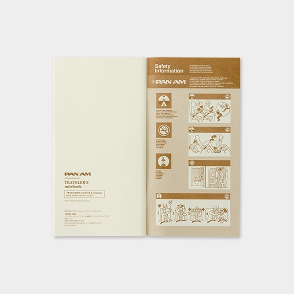 TRAVELER’S Notebook x PAN AM Blank Refill Regular Size