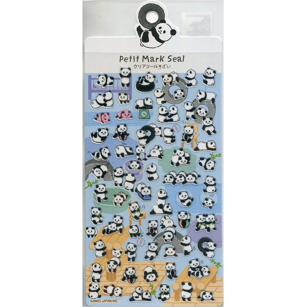 Kamio Japan Petit Mark Seal Sticker - Panda