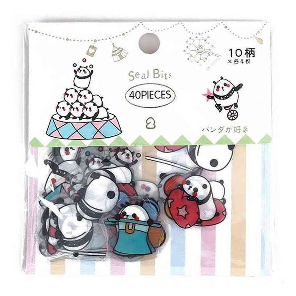 Panda Seal Bits Flake Sticker