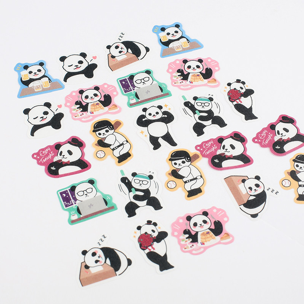 BGM Panda Five Deco Flake Sticker