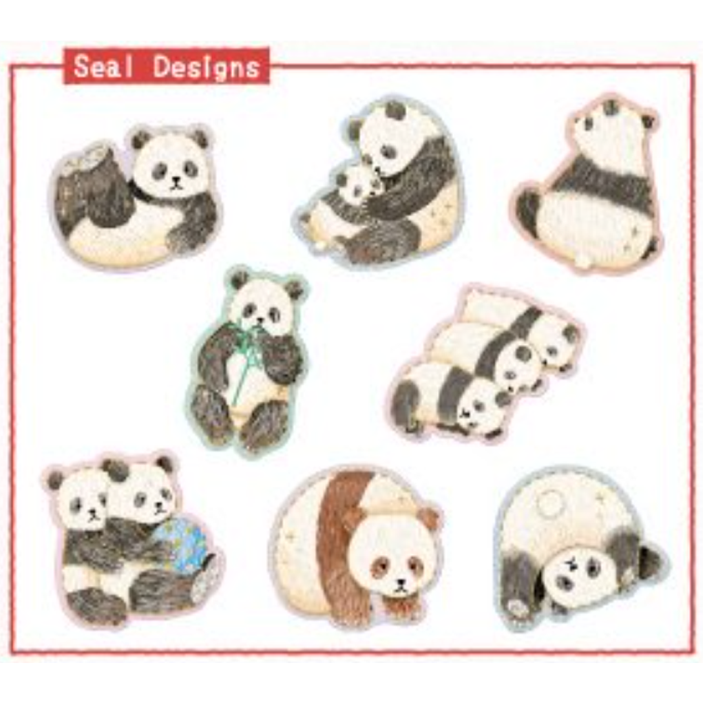 Kamio Japan Flake Seal Sticker Mercerie Panda