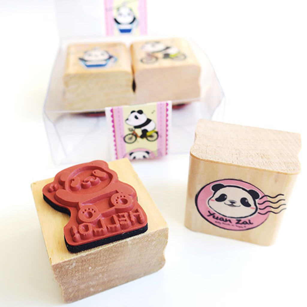 Micia Quartet Stamp Set - Cute Panda