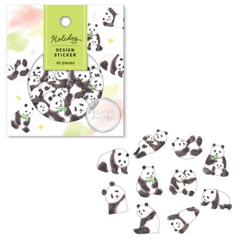 Mind Wave Holiday Design Sticker Panda
