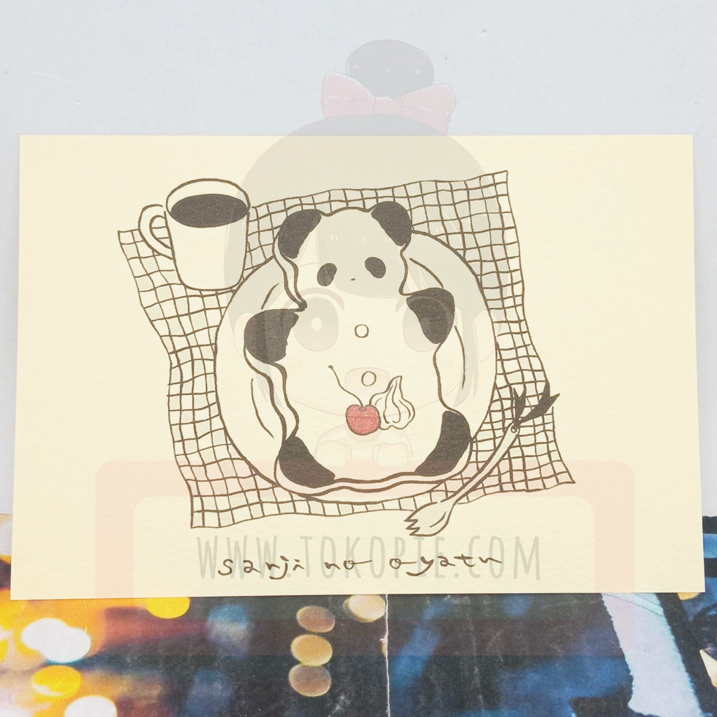 Yuriko Hiragi Panda Desert Postcard