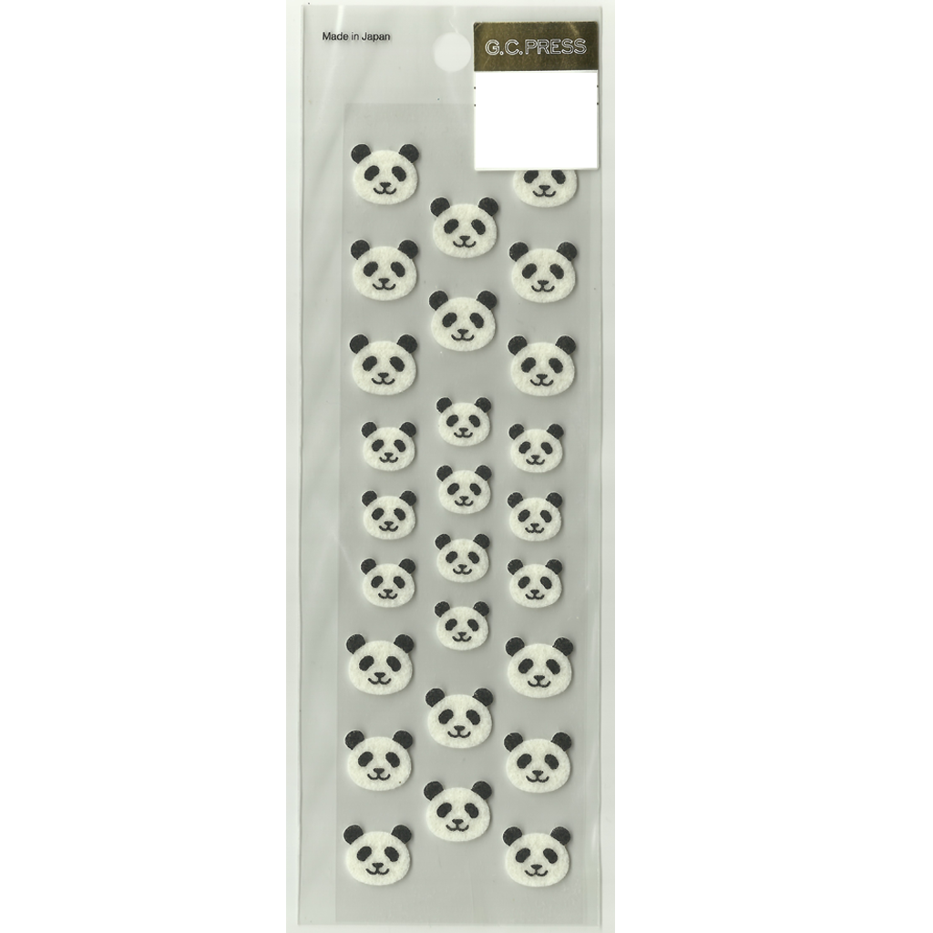 G.C. Press Sticker - Panda Faces
