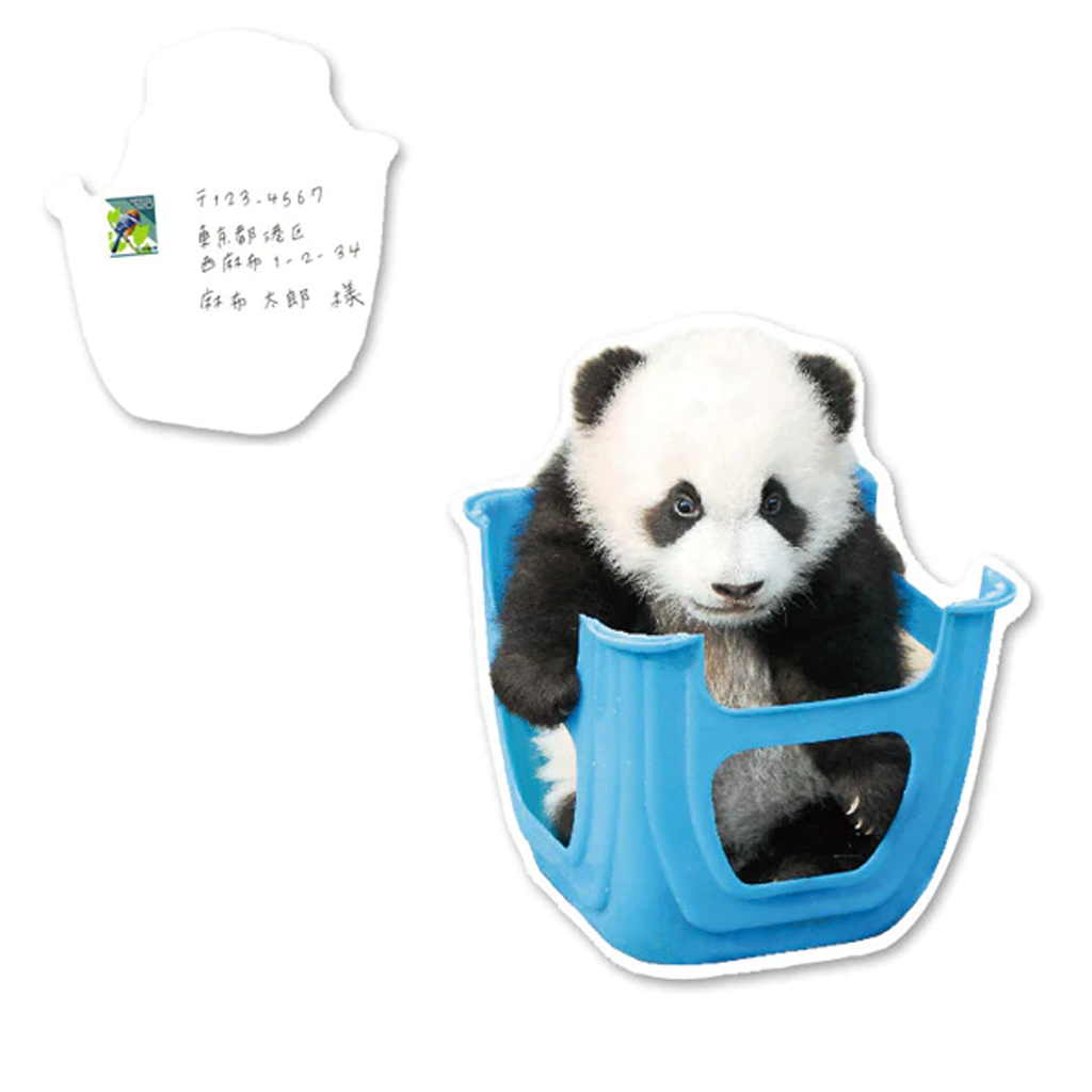 Greeting Life Panda In Chair Postcard