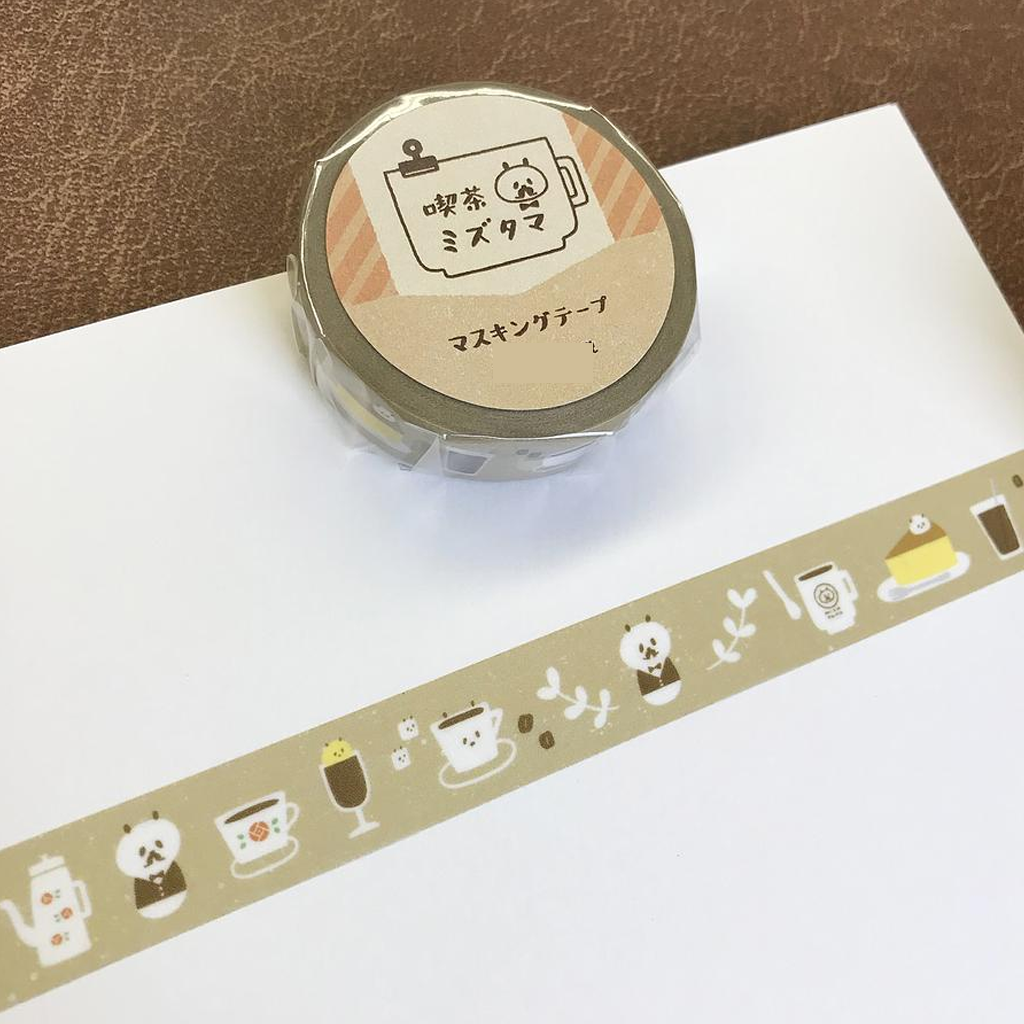 Papier Platz Mizutama Masking Tape Panda Master