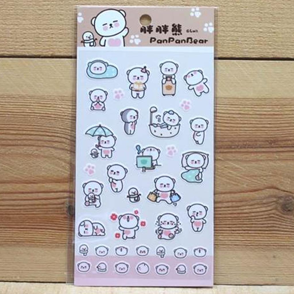Ethos Illustration Transparent Sticker - Chubby PanPan Bear