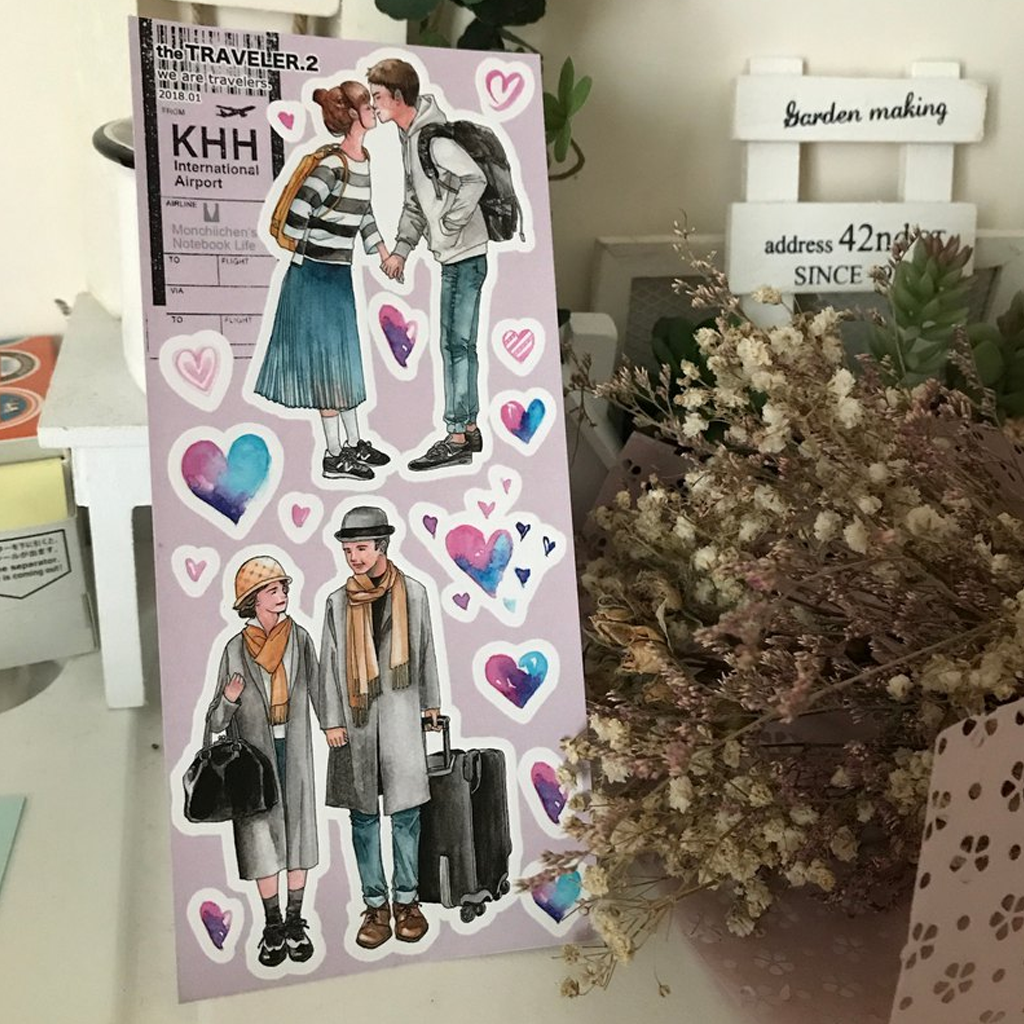 Monchiichen Sticker - The Traveler 2