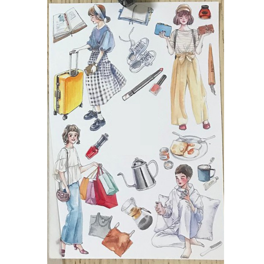 Monchiichen Sticker - The Traveler 5