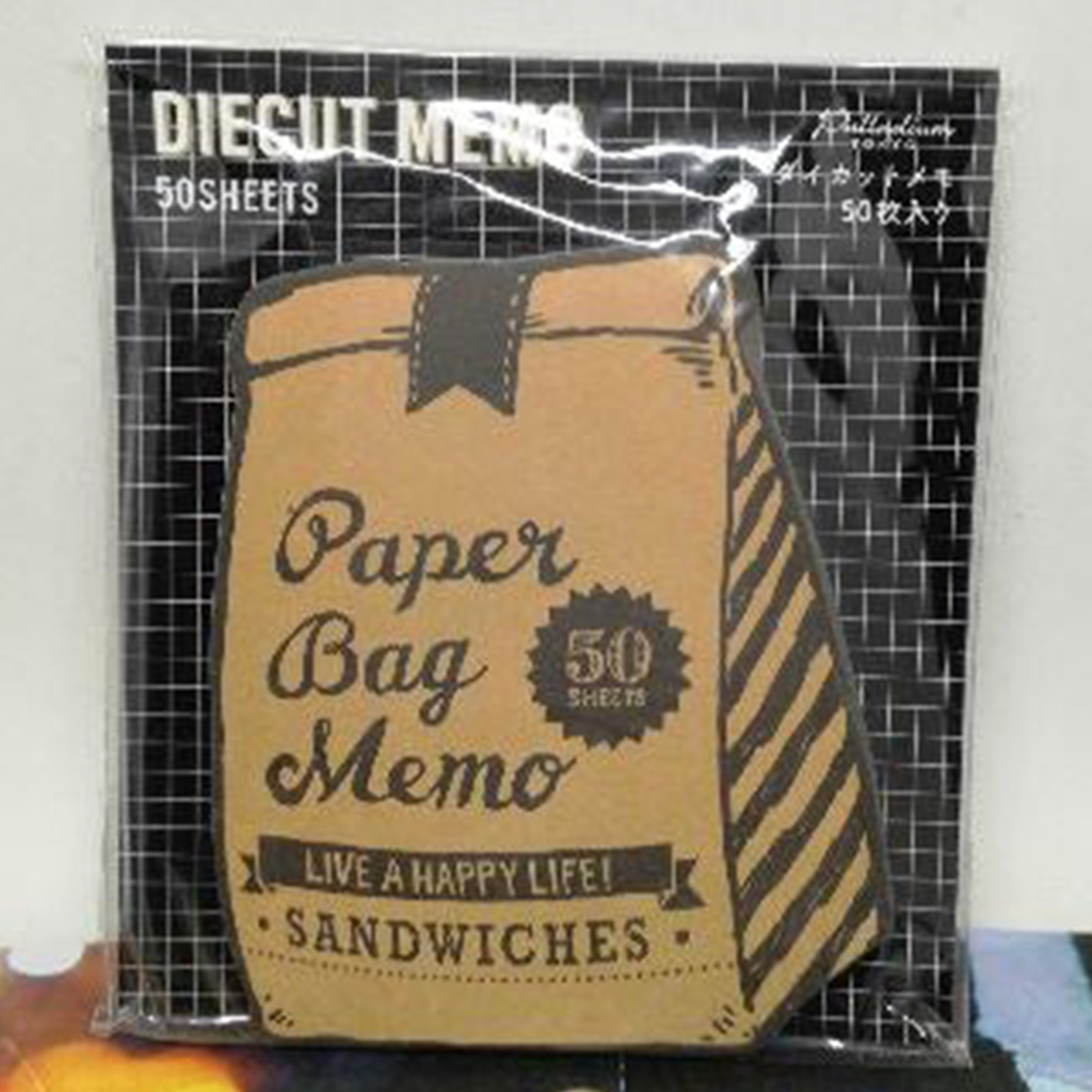 Palladium Die-Cut Paper Bag Memo
