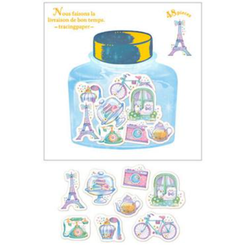 Tracing Paper Paris Flake Sticker