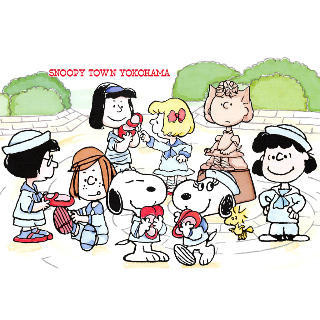 Peanuts Snoopy Town Yokohama Postcard