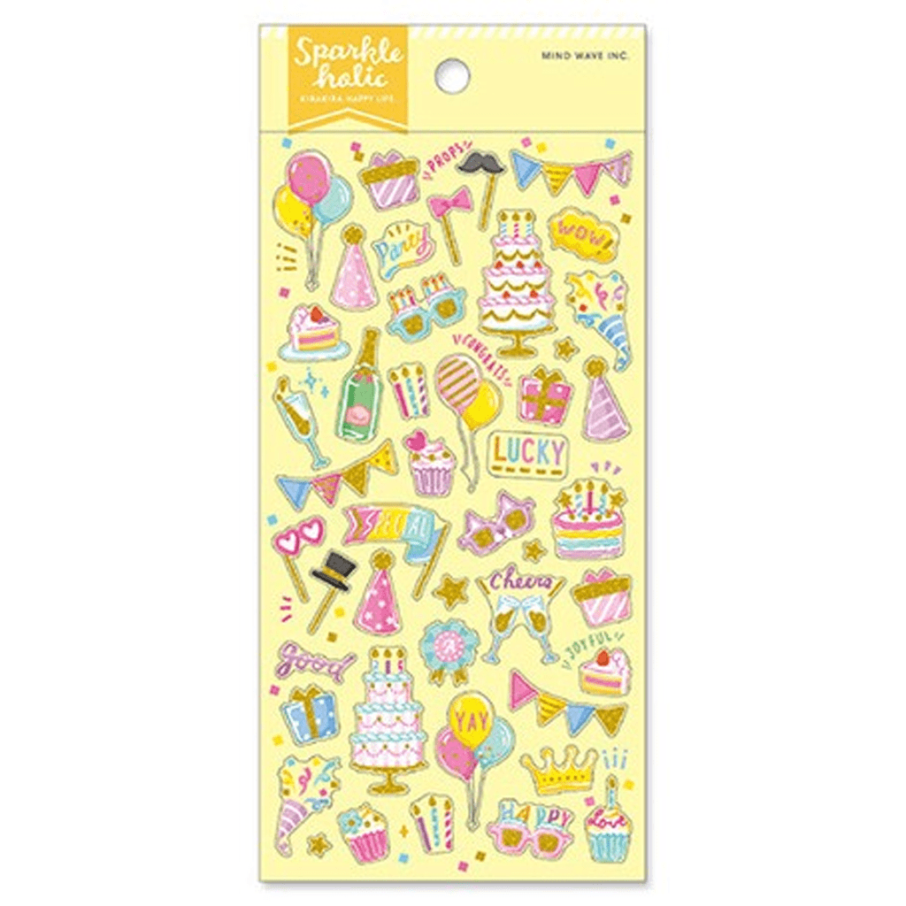 Mind Wave Sparkle Holic Sticker - Birthday Party