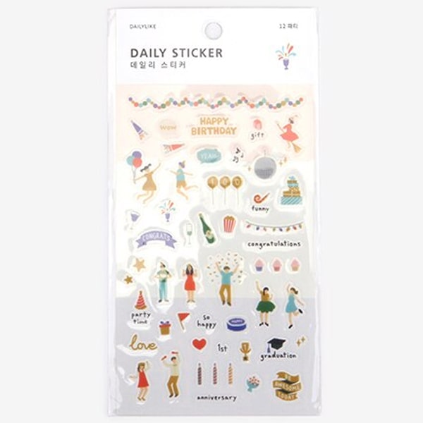 Dailylike Daily Sticker - Party