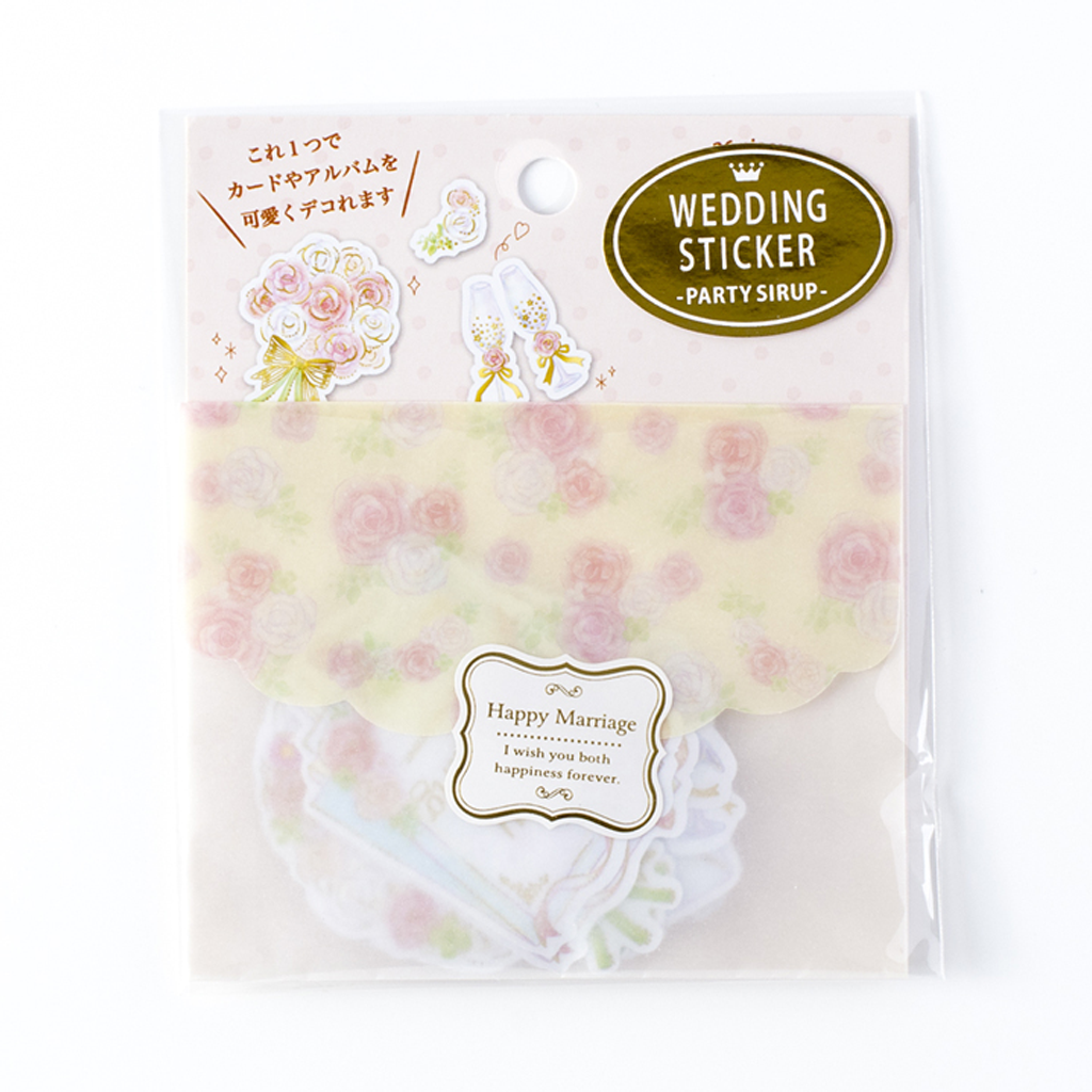Wedding Flake Sticker Party Syrup