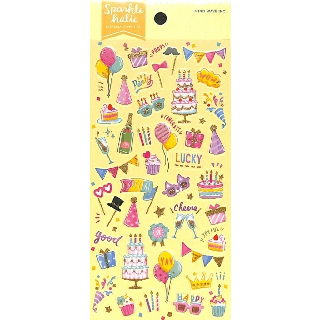 Mind Wave Sparkle Holic Sticker - Birthday Party