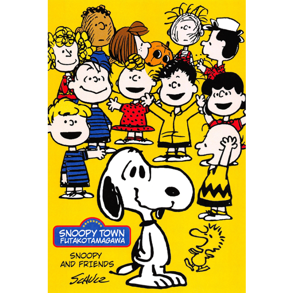 Peanuts Snoopy Town Futakotamagawa Postcard