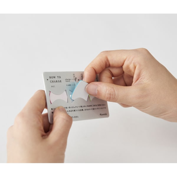 Kanmido Sticky Cocofusen Card Charge Shape Pattern Watercolor