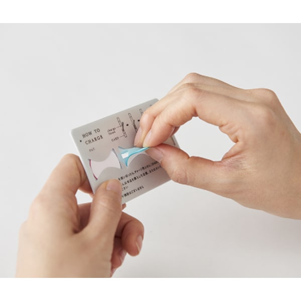 Kanmido Sticky Cocofusen Card Charge Shape Pattern Watercolor