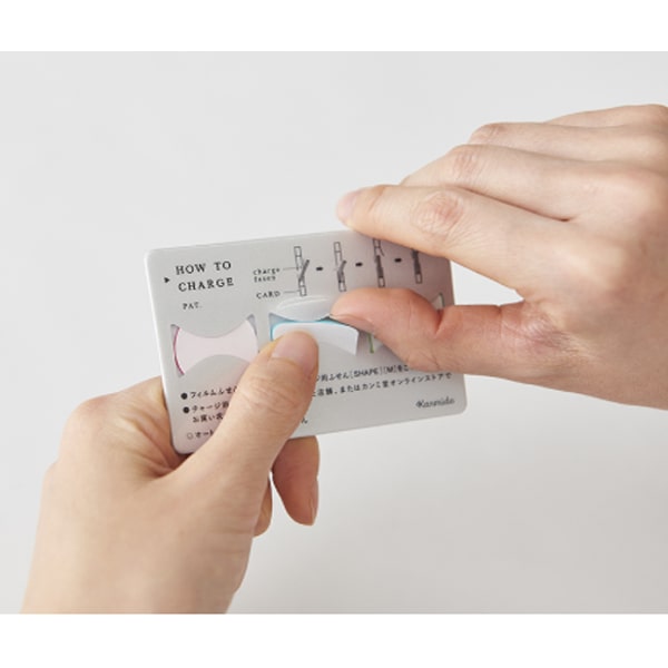 Kanmido Sticky Cocofusen Card Charge Shape Pattern Watercolor