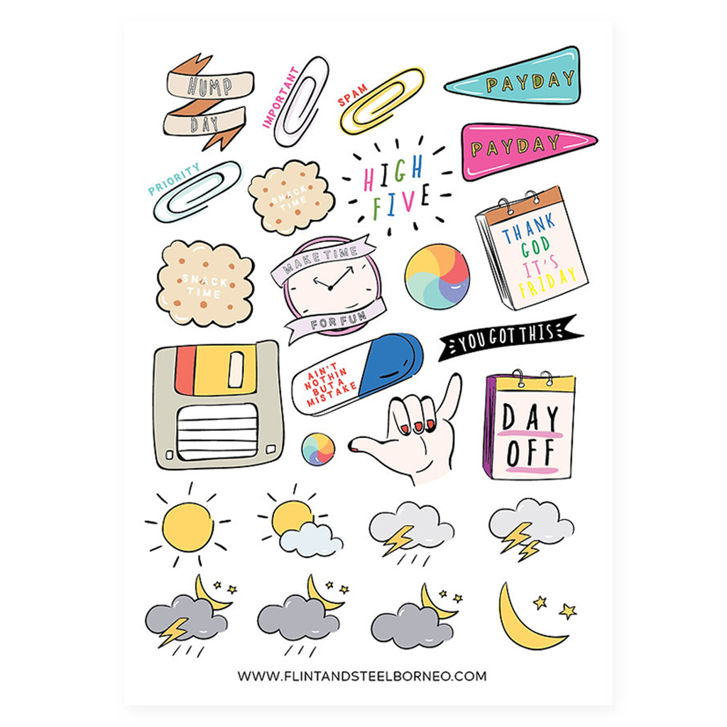 Flint And Steel Sticker - Payday