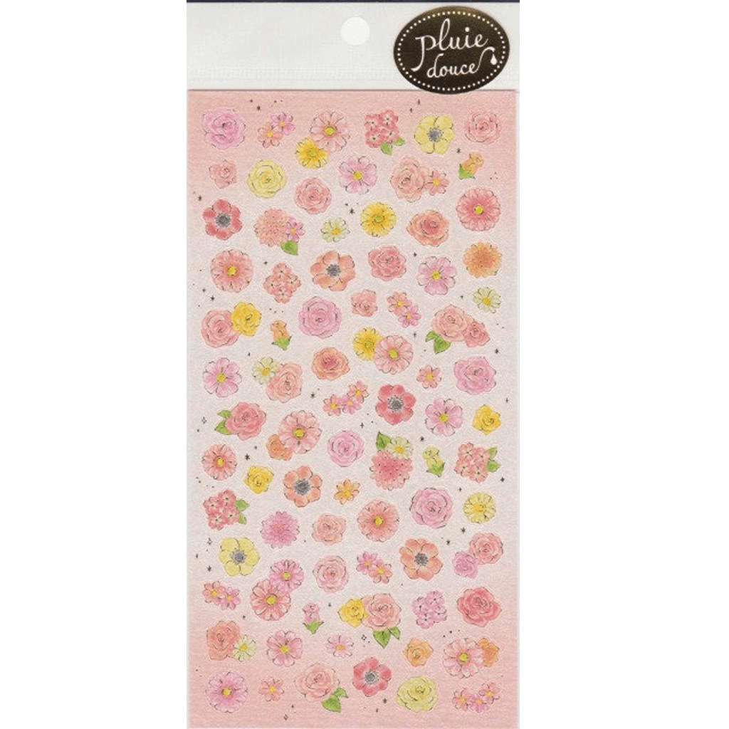 Mind Wave Pluie Douce Sticker - Peach Flowers