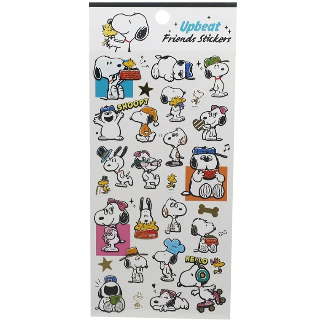 Kamio Japan Peanuts Snoopy Upbeat Friends Sticker