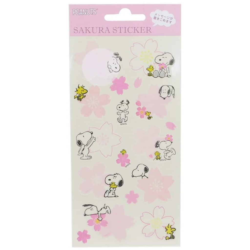 S &amp; C Peanuts Sakura Pink Sticker