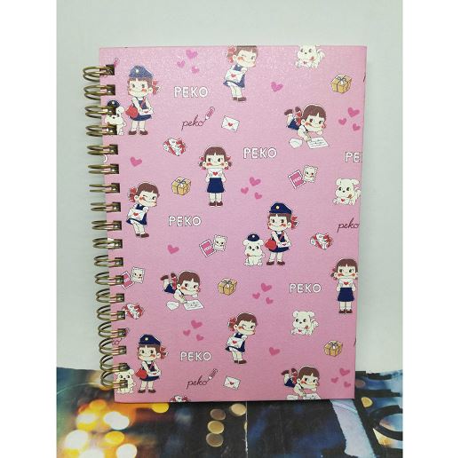 B6 Ring Notebook Peko-chan Letter Pattern