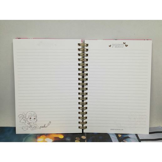 B6 Ring Notebook Peko-chan Letter Pattern