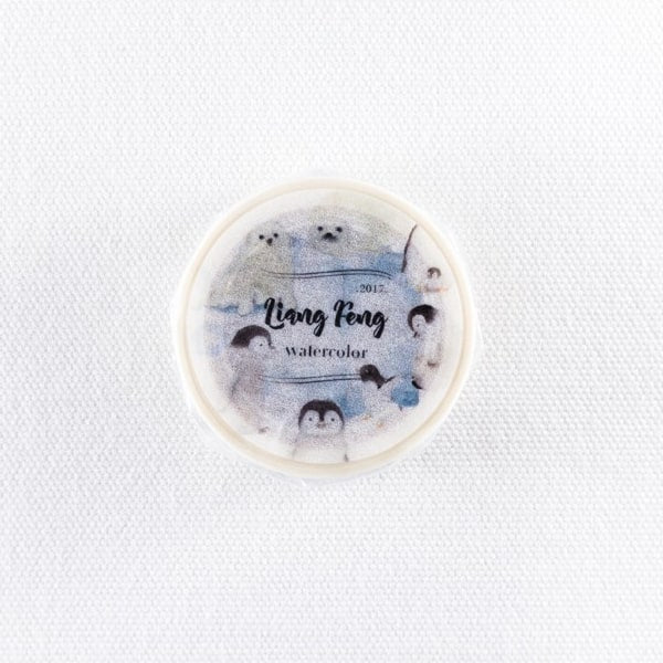 Liang Feng Watercolor Masking Tape - Penguins