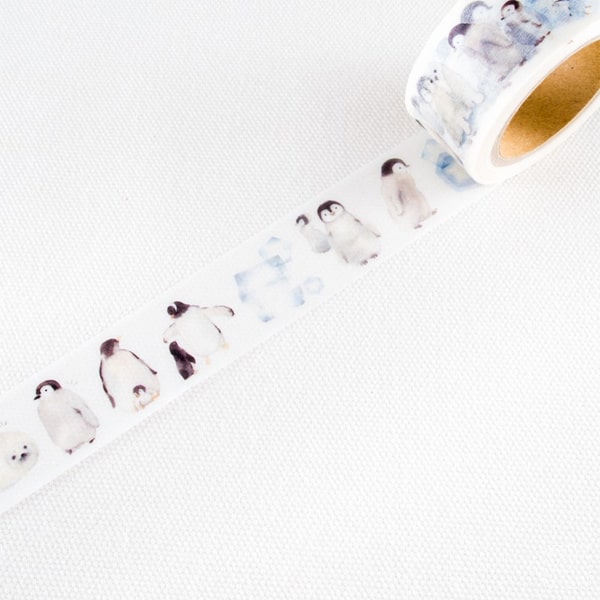 Liang Feng Watercolor Masking Tape - Penguins