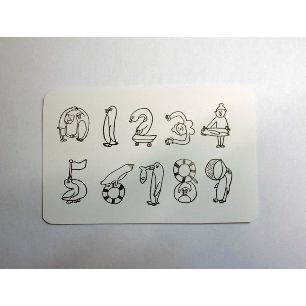 36 Sublo X Ishigaki Penguin Number Stamps Set