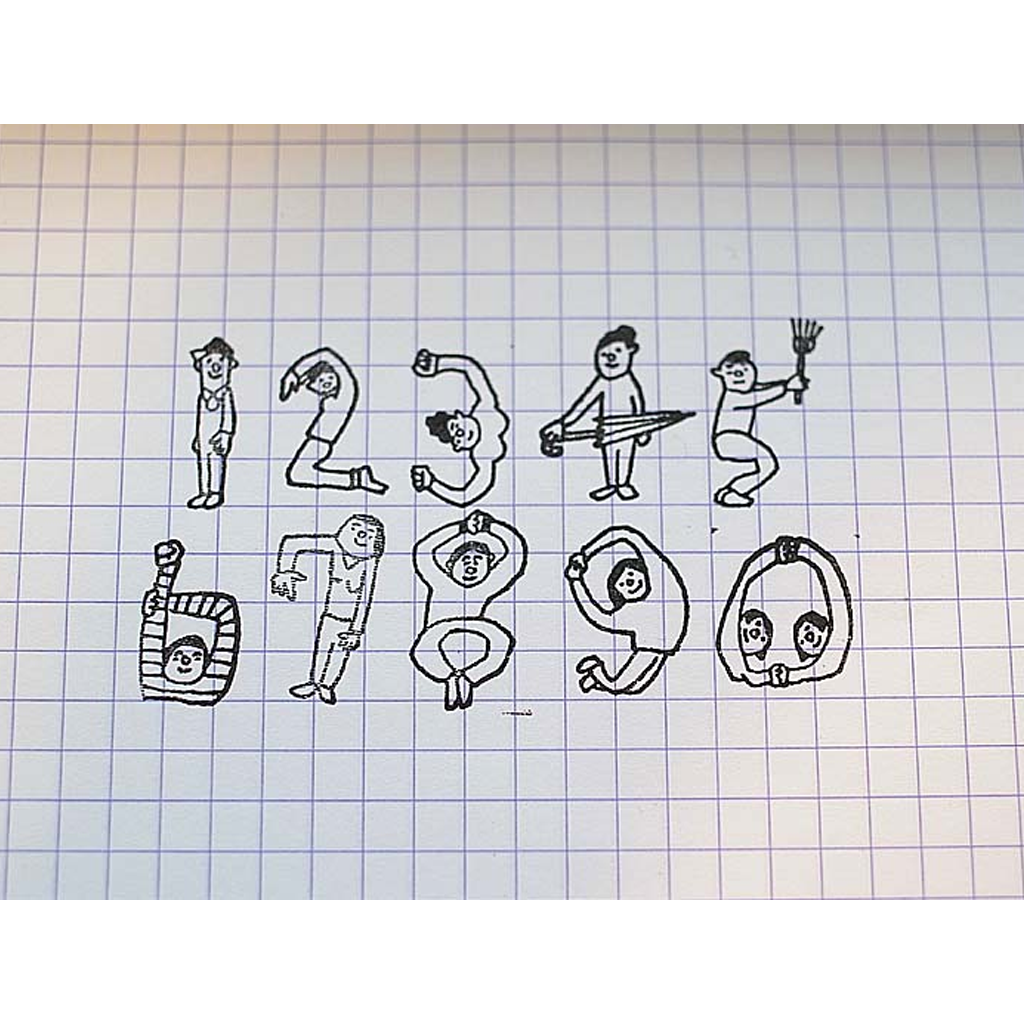 36 Sublo X Hoshino Shiho Number Stamps Set