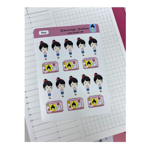 P004 Pie Sticker - Period