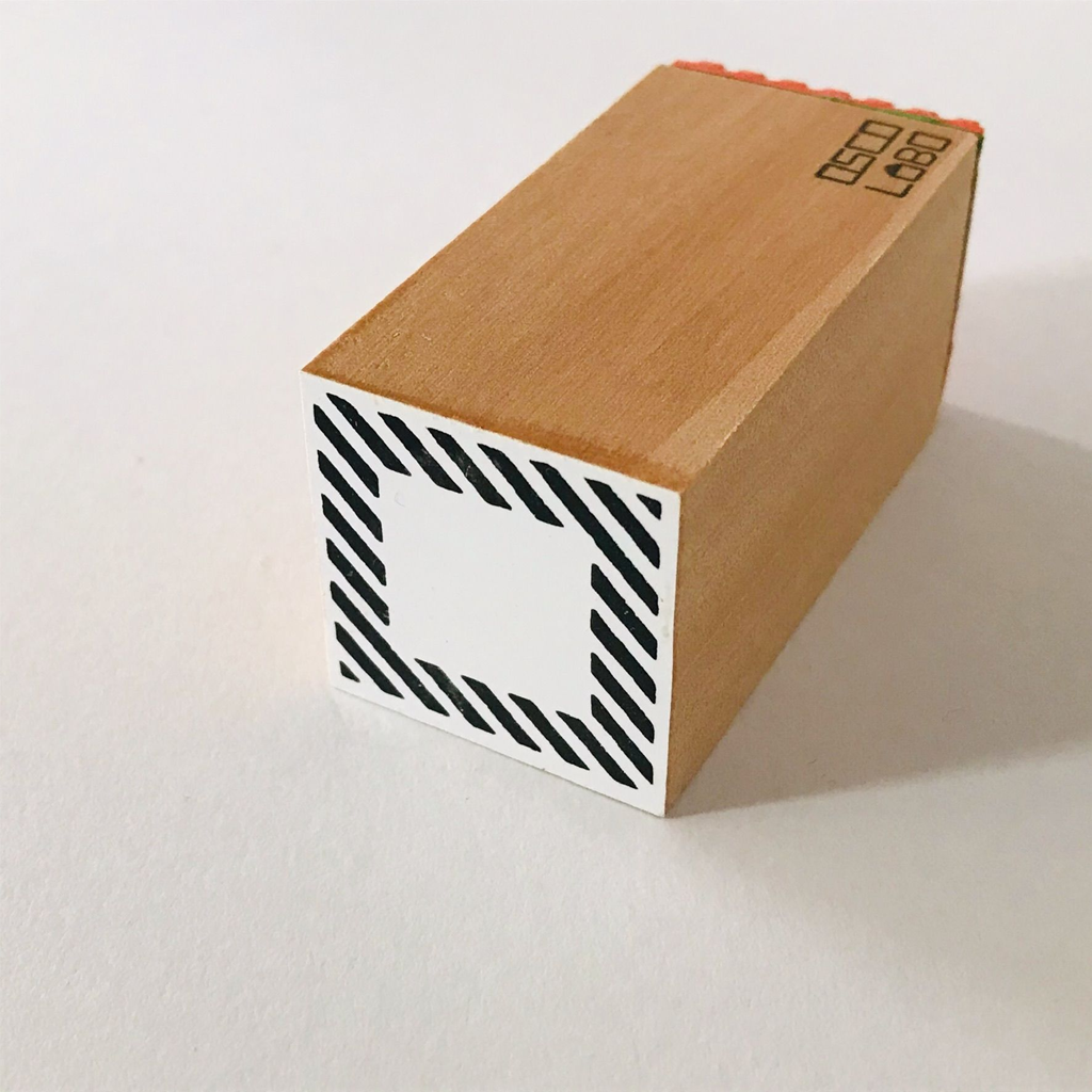 Oscolabo Rubber Stamp - Square Slanted Frame