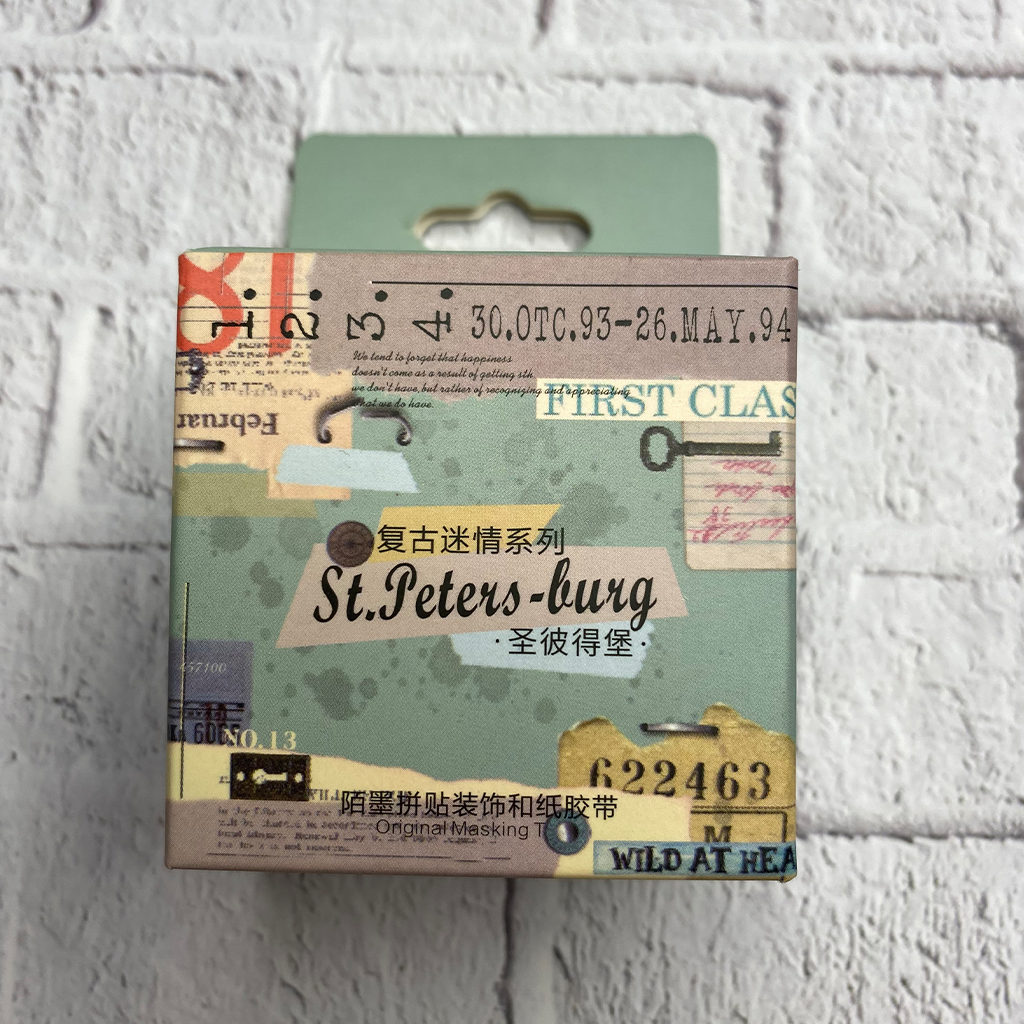 Mo. Card Masking Tape Retro Enthusiasm Series St. Petersburg