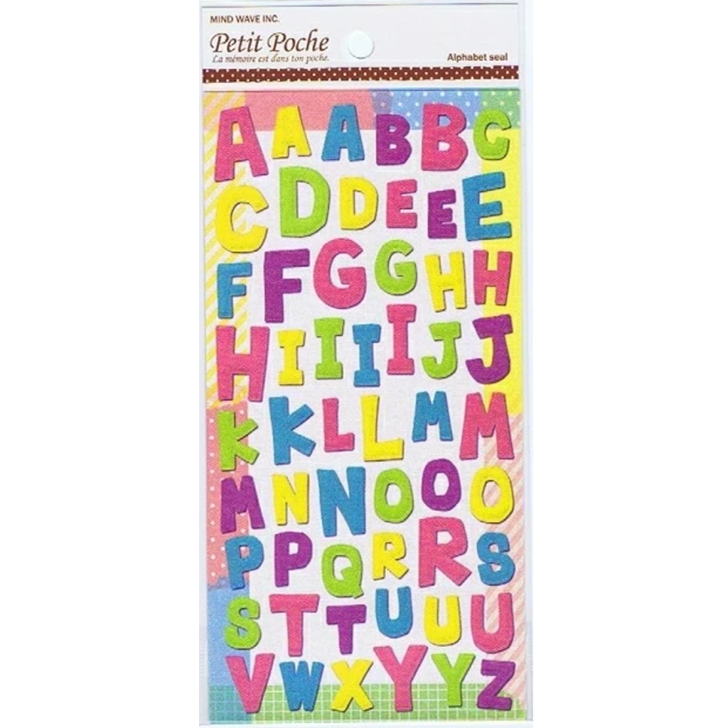 Mind Wave Petit Poche Sticker - Alphabet Seal